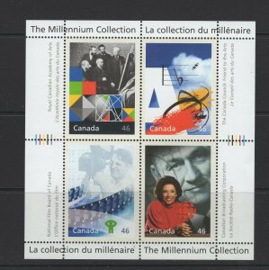 Canada 1999 Millennium Sheet #4  Unitrade #1821 VFMNH  CV $9.00