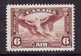 Canada-Sc#C5- id2567-unused NH 6c Airmail- 1935-