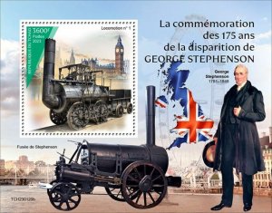 Chad - 2023 George Stephenson Anniversary - Stamp Souvenir Sheet - TCH230120b