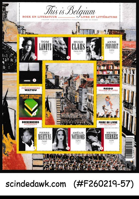 BELGIUM - 2009 THIS IS BELGIUM LITERATURE SERIES SG#MS4283 MIN/SHT MNH
