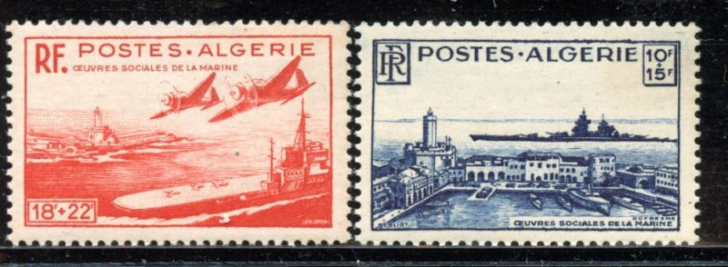 Algeria # B55-56, Mint Never Hinge. CV $ 20.00