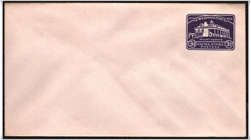 SC#U526 3¢ Washington Bicentennial #10 Envelope (1932)