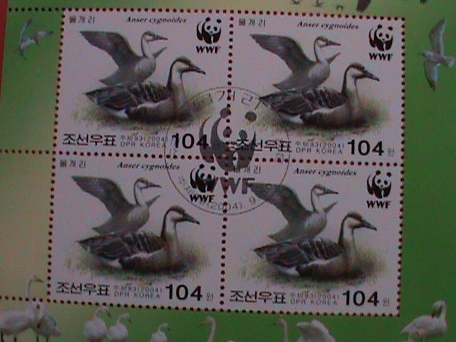 KOREA STAMP:2004-SC#4400 KOREA WORLD WILDLIFE FUND-WWF- BIRDS-MNH S/S SHEET.