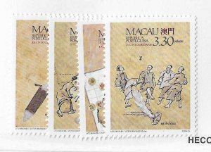 Macau Sc #586-589 set of 4 NH VF