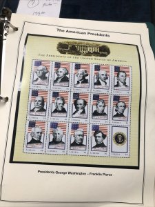 LIBERIA - The Heritage American President Stamp Collection.