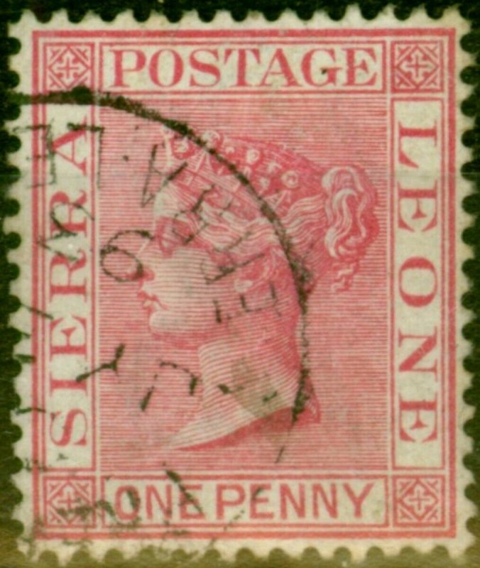 Sierra Leone 1883 1d Rose-Red SG24 Fine Used 