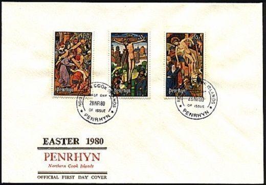 PENRHYN ISLAND 1980 Easter commem FDC.....................99609