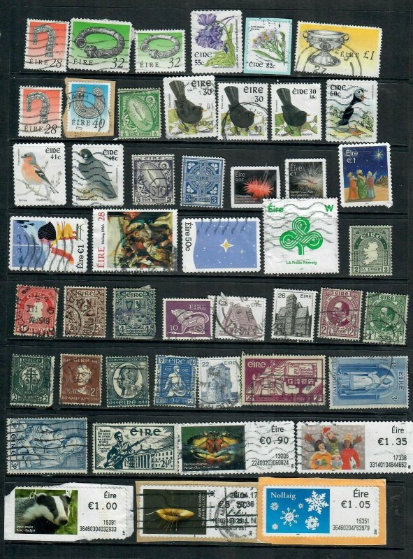 IRELAND   MIX X 47  USED ALL DIFFERENT  LOT M