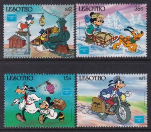 Lesotho 540-543 Disney's MNH VF