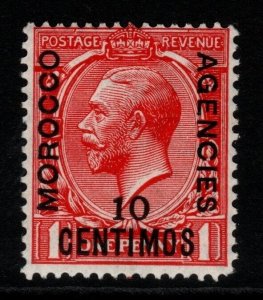 MOROCCO AGENCIES SG130 1914 10c on 1d SCARLET MTD MINT