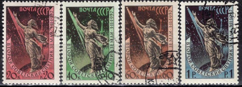 Russia 1957-58: Sc. # 2032-2035: O/Used CTO Cpl. Set