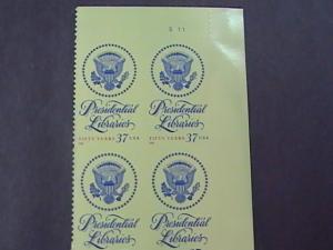 U.S.# 3930-MINT/NH--UPPER RIGHT PLATE # BLOCK OF 4--PRESIDENTIAL LIBRARIES--2005