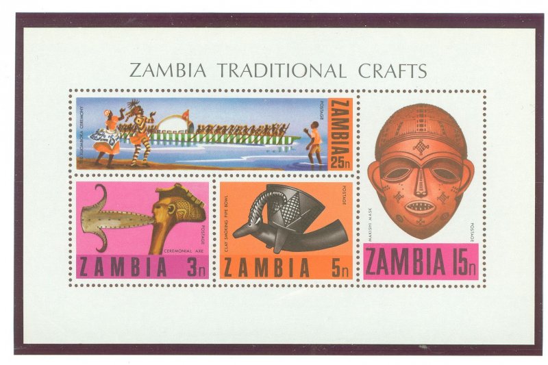 Zambia #69a Mint (NH) Souvenir Sheet