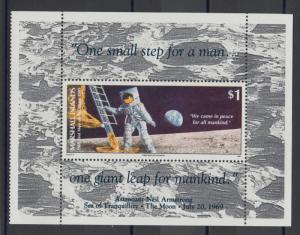 XG-T020 US MARSHALL ISLANDS - Space, 1990 Moonlanding From Booklet MNH Sheet