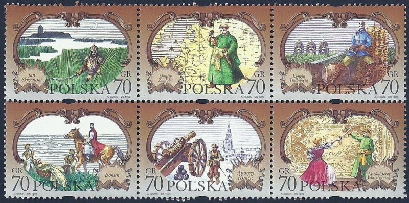 Poland 1999 MNH Stamps Scott 3451a War Literature Writer Nobel Prize Sienkiewicz