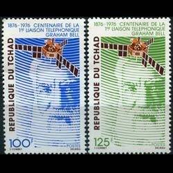 CHAD 1976 - Scott# 309-10 Telephone Cent. Set of 2 NH