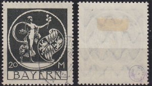 GERMANY Bayern Bavaria [1920] MiNr 0195 ( O/used ) geprüft