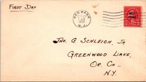 FDC 1929 SC #646-A157 No Cachet - Red Bank, NJ - Single - F60849