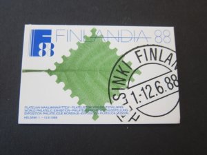 Finland 1987 Sc 712a Booklet MNH