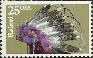 # 2504 MINT NEVER HINGED FLATHEAD HEADDRESS