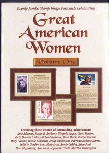 20 Jumbo Great American Women Post Cards USPS Image Like Real Issued Stamps