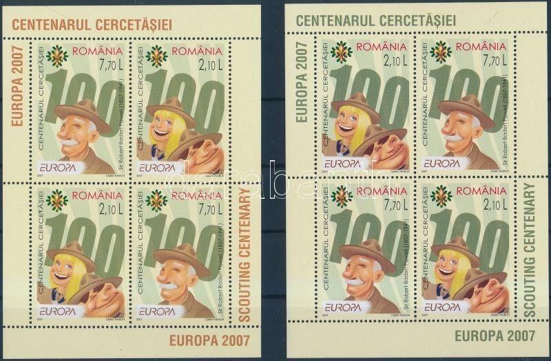 Romania stamp Europa CEPT 2 mini sheet set + blockset MNH 2007 WS165351