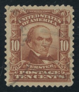 USA 307 - 10 cent Webster - XF Used with faint cancel