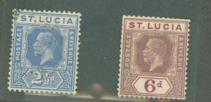 St. Lucia #81/86  Multiple