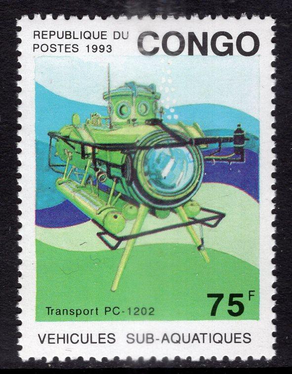 Congo People's Republic 1021 Submarine MNH VF