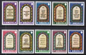 Anguilla 526-535 Easter Ten Commandments MNH VF