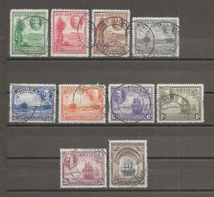 ANTIGUA 1932 SG 81/90 USED Cat £325