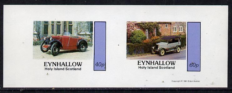 Eynhallow 1981 Cars #1 imperf  set of 2 values (40p &...