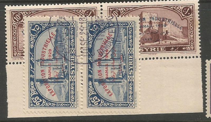 Syria SG 235-6 Pairs VFU (9cvg)