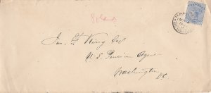 BERMUDA cover postmarked Hamilton, 4 March 1903 to Washington, D.C.