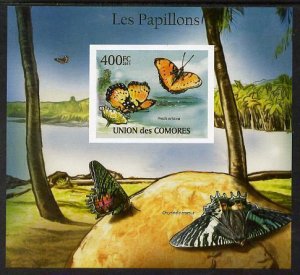 COMORO ISLANDS - 2011 - Butterflies  - Perf Souv Sheet #5 - MNH - Private Issue