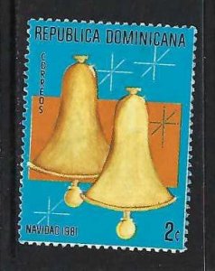 DOMINICAN REPUBLIC 852 VFU CHRISTMAS Z4-105-5
