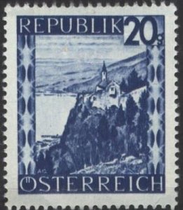 Austria 464 (mh) 20g Lake Constance, dk ultra (1946)