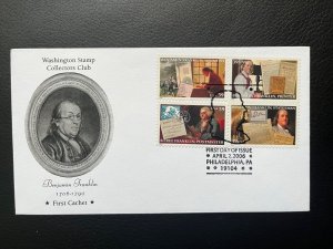 Scott 4021-4024 franklin  FDC