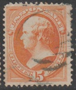 U.S. Scott #163 Webster Stamp - Used Single