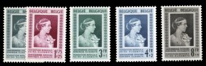 Belgium #B498-502 Cat$125.50, 1951 Queen Elisabeth, complete set, hinged