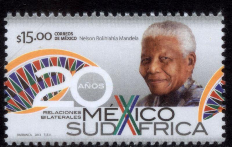 MEXICO 2838, DIPLOMATIC RELATIONS WITH SOUTH AFRICA, 20th ANNIV.. MINT, NH. F-VF