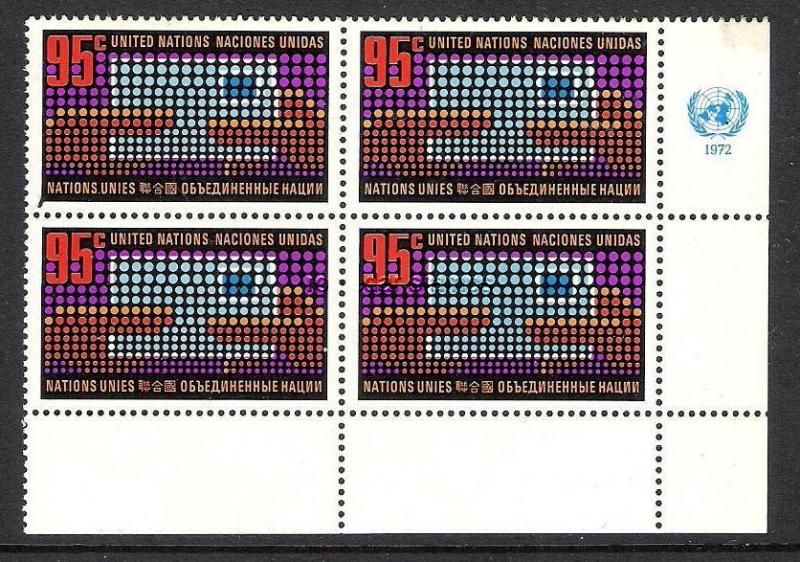 UNITED NATIONS 226 MNH BLOCK OF 4[D3]