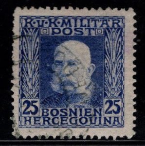 Bosnia & Herzegovina Scott 73 Used Franz Josef  stamp from 1912-1914 set