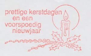 Meter cut Netherlands 1991 Candle - Merry Christmas - Happy New Year