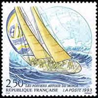 FRANCE 1992 - Scott# 2319 Yacht La Poste Set of 1 NH