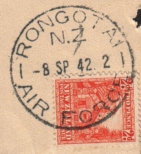 NEW ZEALAND 1942 piece - very fine RONGOTAI / AIR FORCE cds...............78808