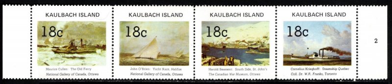 1972 Canada Kaulbach Island Local Post 18 Cents Famous Canadian Paintings