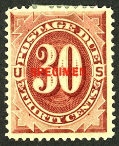 U.S. #J13 SPECIMEN MINT NG