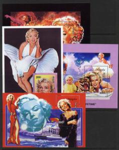 Mongolia 2222-6 MNH Marilyn Monroe, Ship, Movies