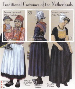 SA23e Grenada Carriacou & Petite Martinique 2002 Dutch Costumes mint S/S